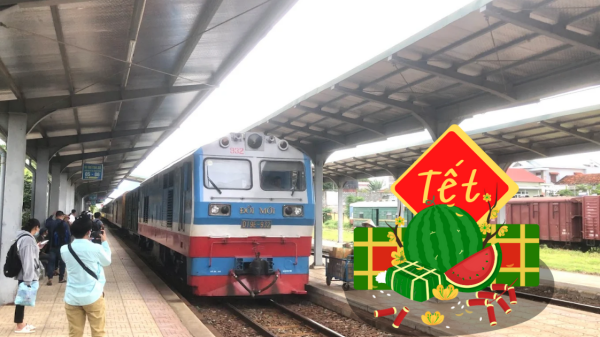 Vé tàu Tết Sài Gòn Tháp Chàm 2026