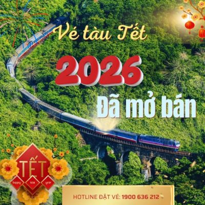 Vé tàu Tết 2026 đã mở bán